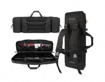 36 Inch Double Tactical Rifle Case with Laser Cut Molle System