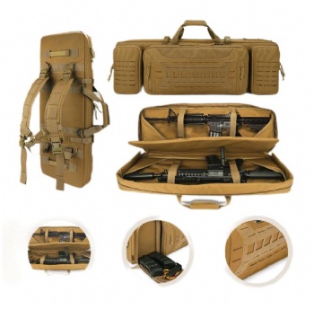 42 inch Double Tactical Rifle Case with Laser Cut Molle System