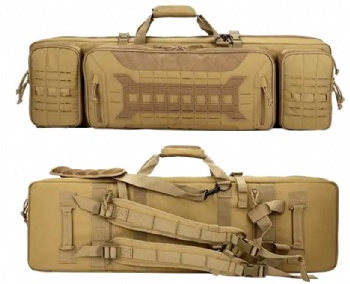 42 inch Double Tactical Rifle Case with Laser Cut Molle System